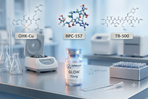 GLOW peptide blend 70mg vial for multi-pathway tissue research